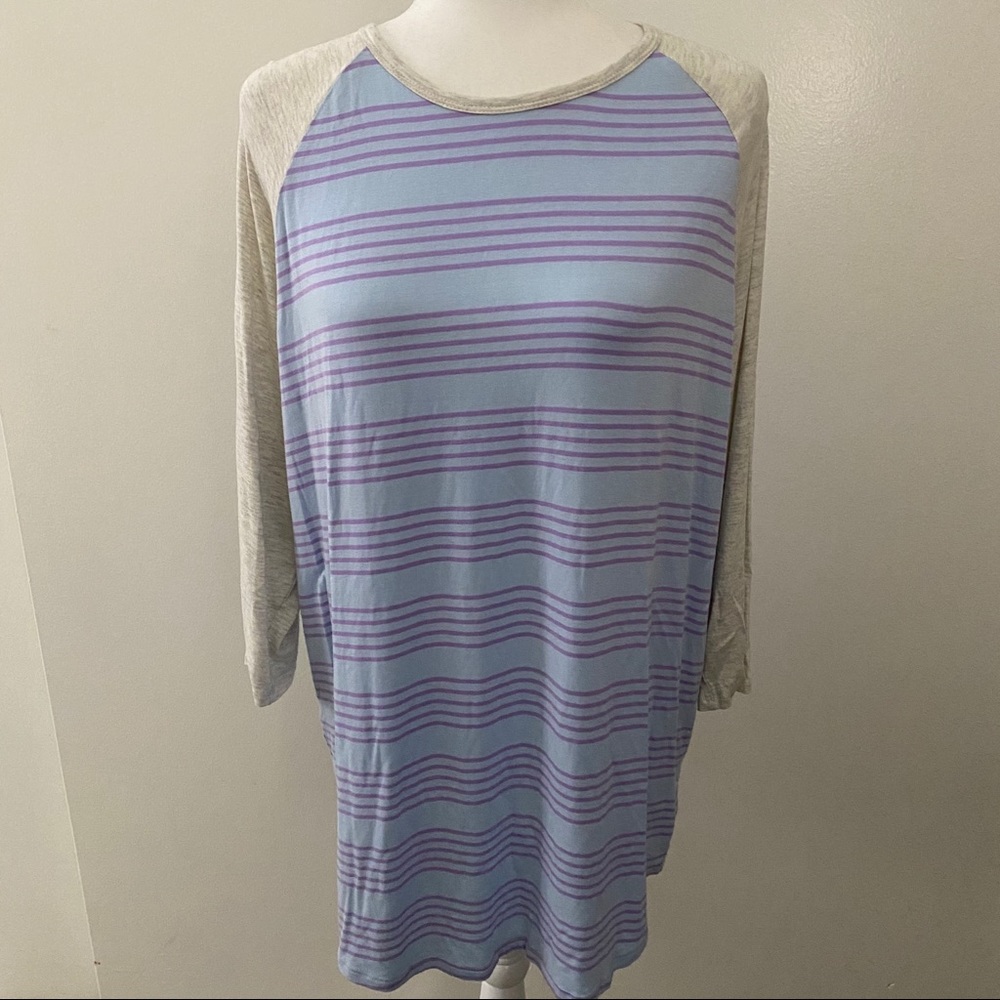 Blue Purple & Grey Randy Top